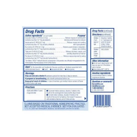 Boiron MotionCalm 60 Tablet image {3}