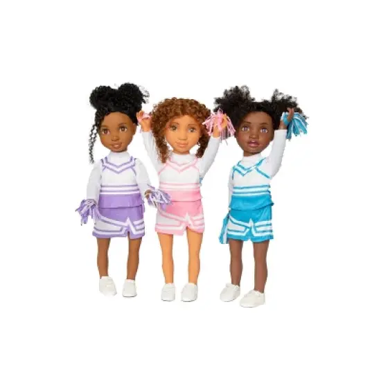 Healthy Roots Purple/White Cheerleader Outfit for Dolls image {2}