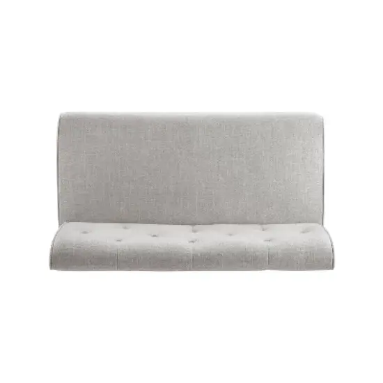 Axbridge Modern Fabric Fully Upholstered Tufted Back 3pc Corner Nook Light Gray - Powell image {14}