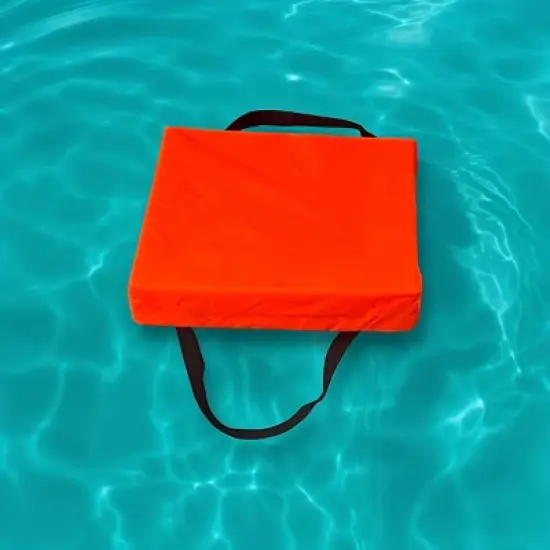 Bradley Type IV Boat Cushion USCG Approved Throwable Flotation Device; Coast Guard approved throw preserver with foam cushion image {8}