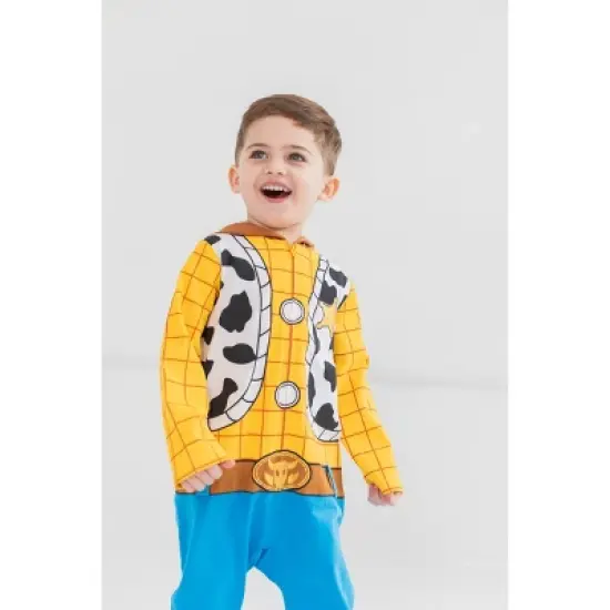 Disney Pixar Toy Story Woody Zip Up Costume Coverall Toddler image {1}