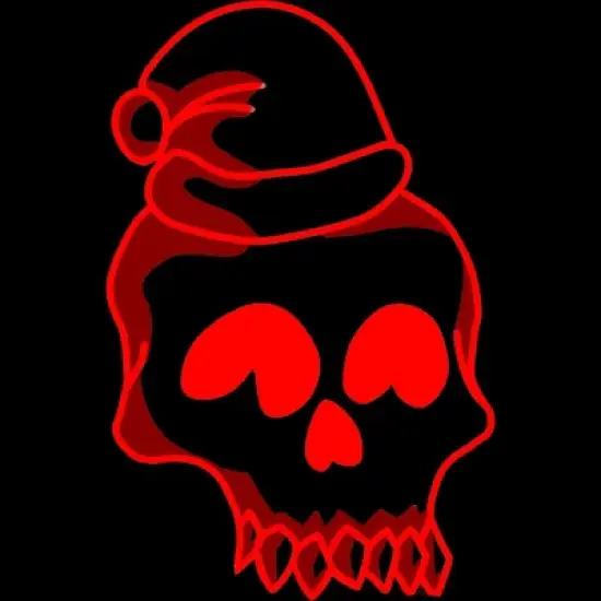 Men's Design By Humans Christmas love skull By Genthebunny Tank Top image {1}