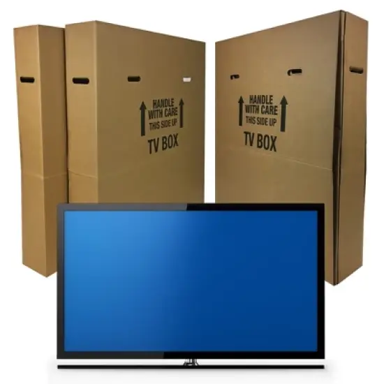 UBMOVE Pack of 2 TV Moving Boxes Fits Monitors Up to 70" image {9}