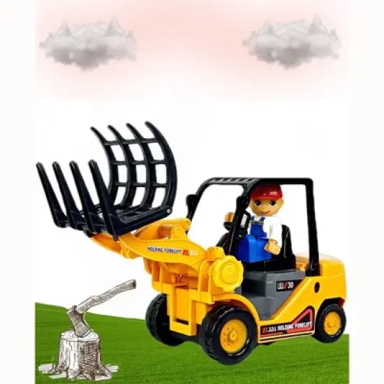Big Daddy Light Weight Construction Trucks Series Fully Functional Claw Grabber Tractor image {4}