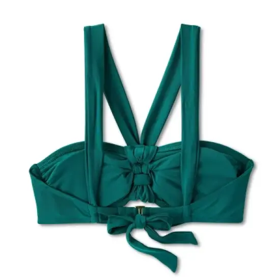 Women's Twist Center Front Bandeau Bikini Top - Shade & Shore&trade; Green image {6}