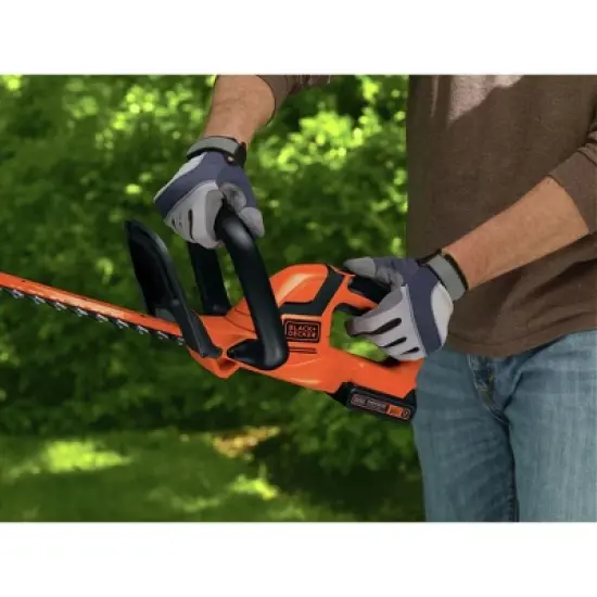 Black & Decker LHT2220 20V MAX Lithium-Ion Dual Action 22 in. Cordless Electric Hedge Trimmer Kit (1.5 Ah) image {7}