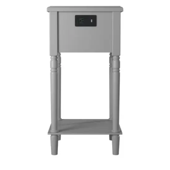 Nova Nightstand with USB Gray - Picket House Furnishings image {2}