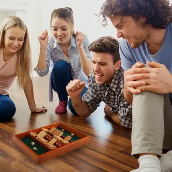 Toy Time Classic Wooden Shut the Box Game Set image {3}