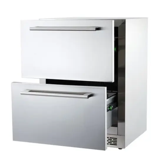 24 inch Undercounter Refrigerators with Weatherproof Full Stainless Steel Body image {8}