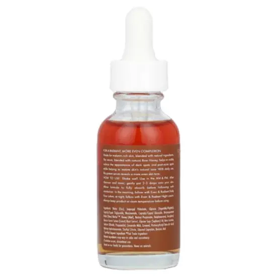 SheaMoisture Even & Radiant Raw Honey, Dark Spot Correcting Serum, 1 fl oz (30 ml) image {1}