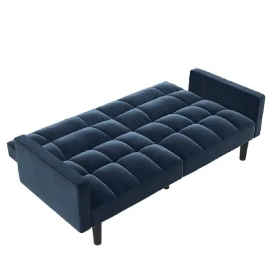 Holly Convertible Sofa Sleeper Futon with Arms - Room & Joy image {8}