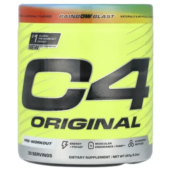 C4 / Cellucor C4&reg; Original, Pre-Workout, Rainbow Blast, 9.2 oz (261 g) image {4}