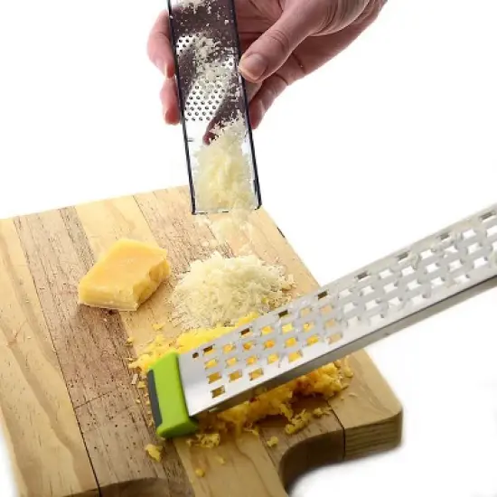 Norpro Dual Grater Zester with Storage Cover, Green image {5}