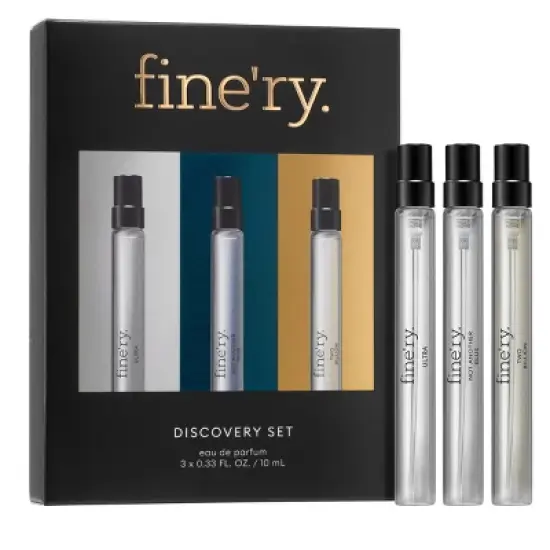 Fine'ry. Men's Eau De Travel Size Cologne Gift Set image {1}