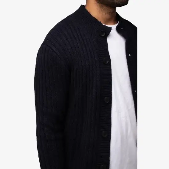 X RAY Men's Stand Collar Cardigan image {4}