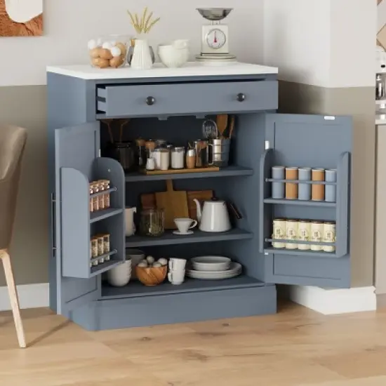 Bella Depot Modern Freestanding Kitchen Pantry Cabinet image {14}