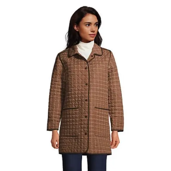 Lands' End Women's Insulated Reversible Barn Coat image {1}