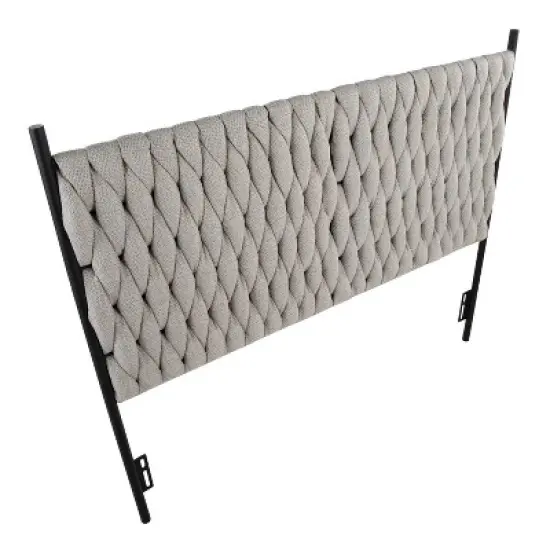 Braided Matisse Polyester/Metal Headboard - LumiSource image {3}