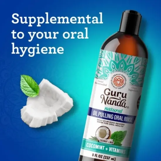GuruNanda Cocomint Oil Pulling - 8 fl oz image {4}