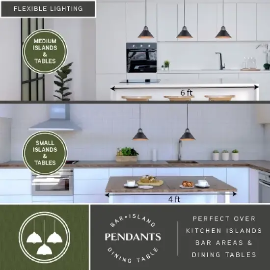 VAXCEL Outland 1 Light Farmhouse Outdoor Barn Dome Pendant Ceiling Light image {1}