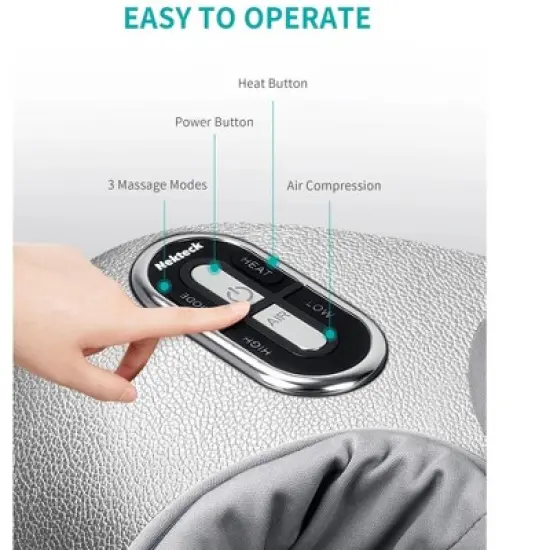 Nekteck Shiatsu Foot Massager with Soothing Heat & Deep Kneading (Sliver) image {7}