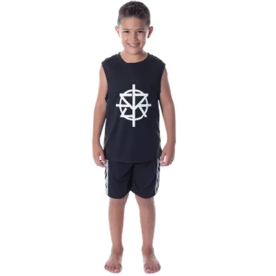WWE Boys' Seth Rollins For The Greater Good Tank Short Sleep Pajama Set Black image {5}