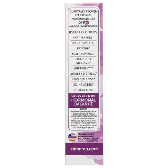 Amberen Perimenopause Dietary Supplements Capsules - 60ct image {2}