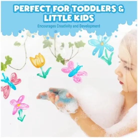 Tub Works Bath Paint Soap Bath Toy, Neon 6 Pack image {3}