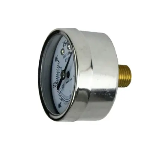 Pool Central Back Mount Stainless Steel Pressure Gauge 2" - White image {2}
