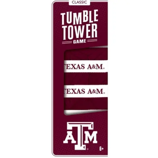 MasterPieces Real Wood Block Tumble Towers - NCAA Texas A&M Aggies image {1}