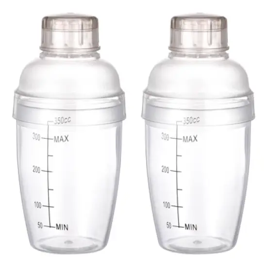 Unique Bargains Removable Plastic Boba Cocktail Shaker with Scales 2 Pcs image {4}
