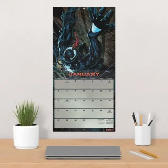 Trends International Inc. 2023-24 Wall Calendar 12"x12" Marvel Venom image {4}
