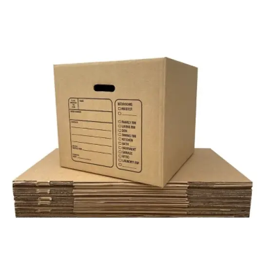 UBMOVE 10 Premium Medium Moving Boxes 18"x18"x16" Cardboard Box image {9}