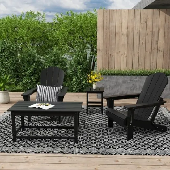 WestinTrends  4-Piece Outdoor Paio Adirondack Conversation Set image {1}