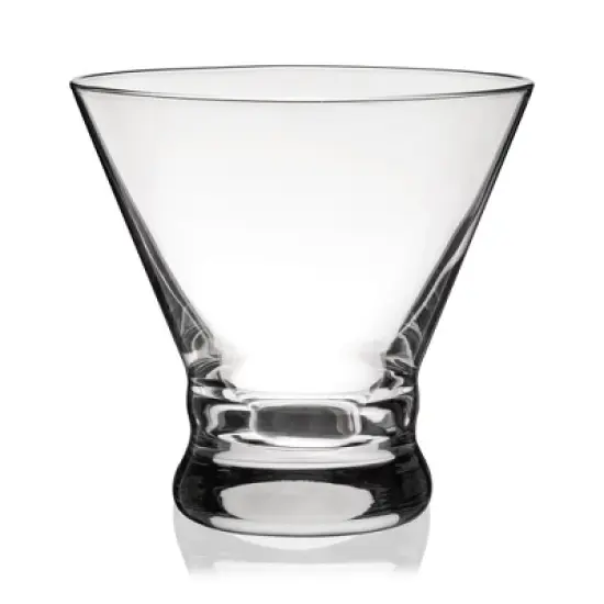 True Stemless Martini Glasses, Set of 4, 8 oz Modern Cocktail Glasses for Martinis, Cosmopolitans, Cocktail Glass Set, Dishwasher Safe, 8 oz, Set of 4 image {7}