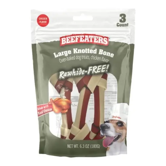Beefeaters Rawhide Free Knotted Bone image {3}