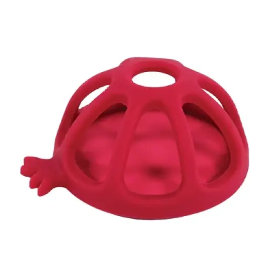 Hudson Baby Infant and Toddler Silicone Teether, Pomegranate, One Size image {2}