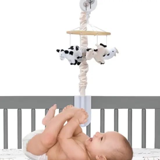 Lambs & Ivy Baby Farm Animals Musical Baby Crib Mobile Soother Toy image {2}