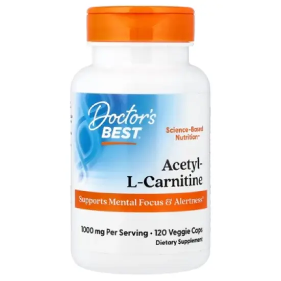 Doctor's Best Acetyl-L-Carnitine, 120 Veggie Caps (500 mg per Cap) image {4}