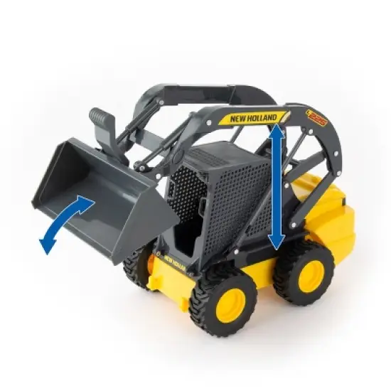 Tomy 1/16 Big Farm Yellow New Holland L225 Skid Steer Set with Accessories 47351 image {2}
