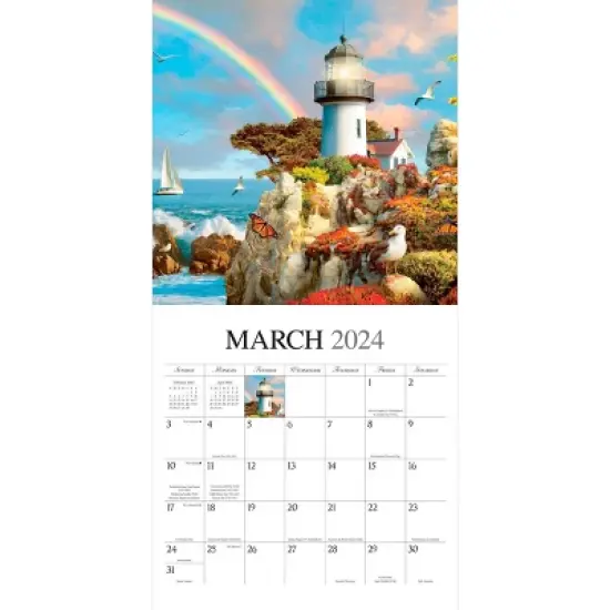 Browntrout 2024 Wall Calendar 12"x12" A Guiding Light image {2}