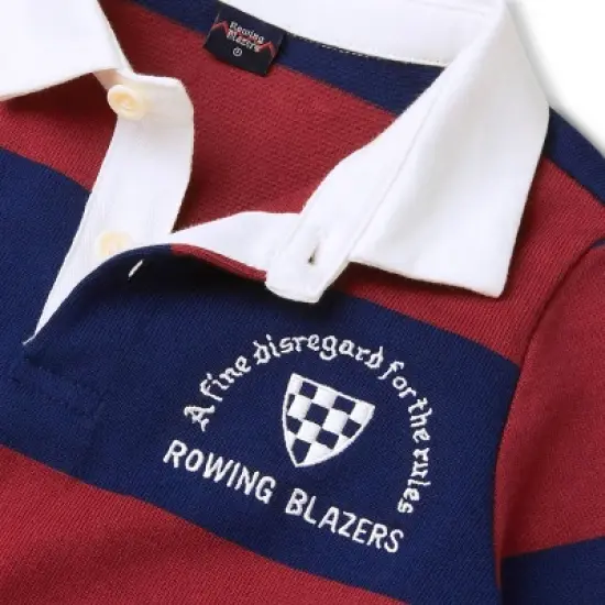 Toddler Crest Logo Stripe Collared Long Sleeve Rugby Shirt - Rowing Blazers x Target image {5}
