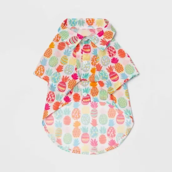 Hawaiian Tropical Dog and Cat Shirt - Pineapples - Sun Squad&trade; image {2}