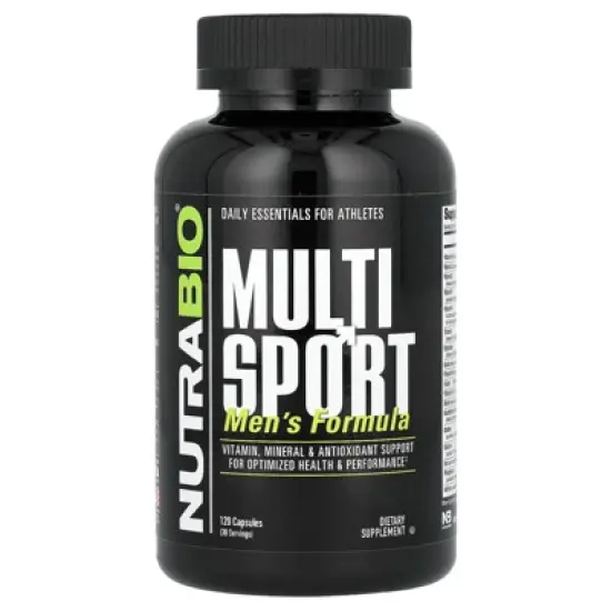NutraBio MultiSport Men's Formula, 120 Capsules image {4}