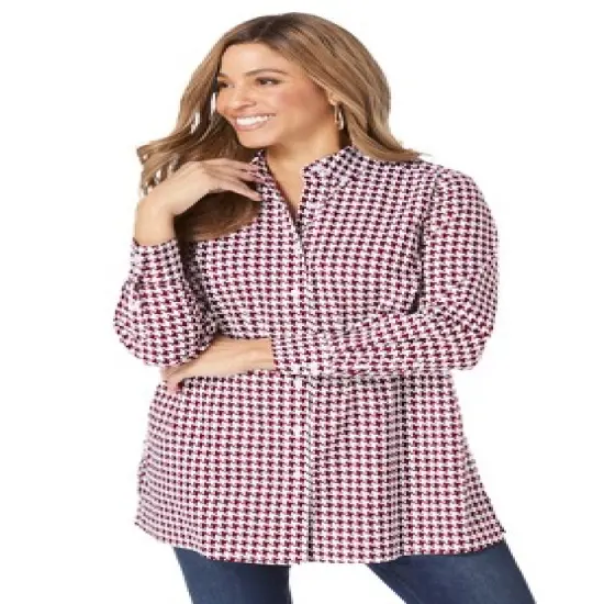 Jessica London Women&rsquo;s Plus Size Poplin Tunic image {11}