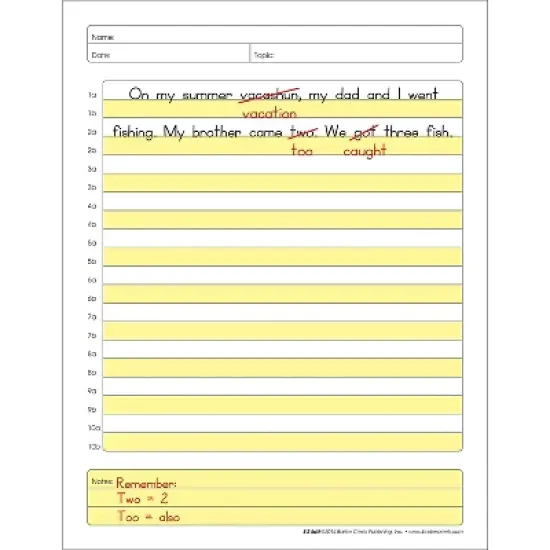 Barker Creek E-Z Edit Paper Packet 5+ Age BC5502 image {3}