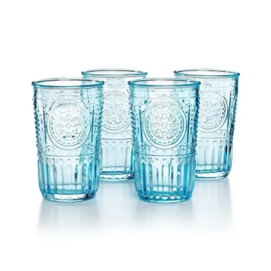 Bormioli Rocco Romantic Cooler 16 Ounce Drinking Glass, 4-Piece image {6}