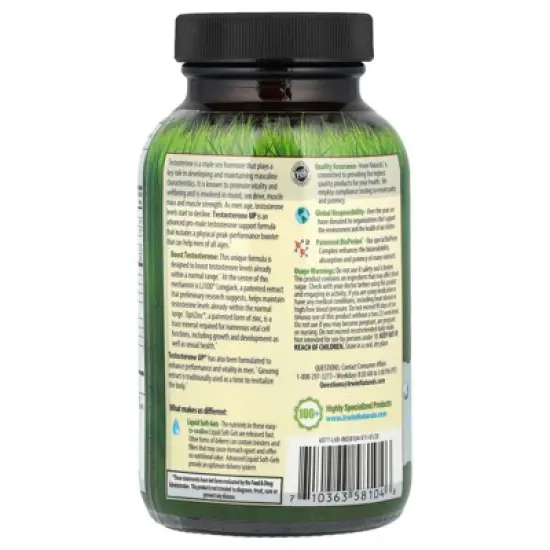 Irwin Naturals Testosterone UP&reg;, 60 Liquid Soft-Gels image {2}