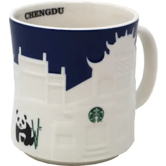 Starbucks Collector Relief Series Chengdu Ceramic Mug, 16 Oz image {1}