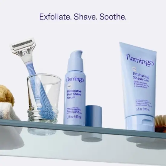 Flamingo Pubic Exfoliating Shave Gel - 5oz image {6}